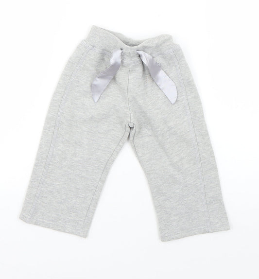 Early Days Boys Grey  Cotton Jogger Trousers Size 6-9 Months  Drawstring