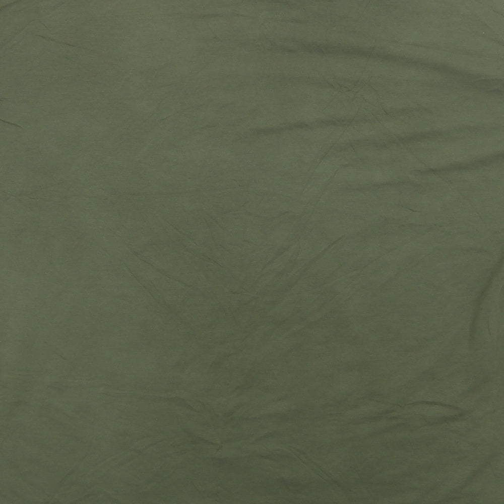 Very Womens Green  Cotton T-Shirt Dress  Size 16  Crew Neck