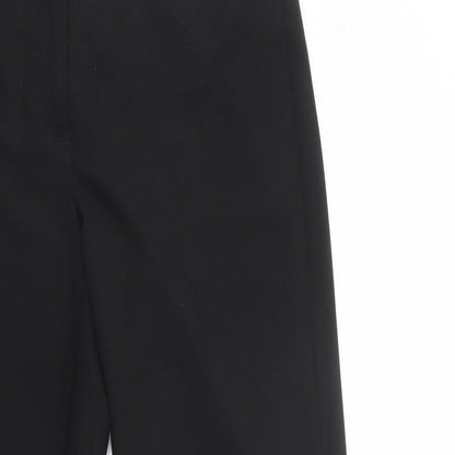 George Womens Black  Polyester Dress Pants Trousers Size 10 L29 in Regular Button