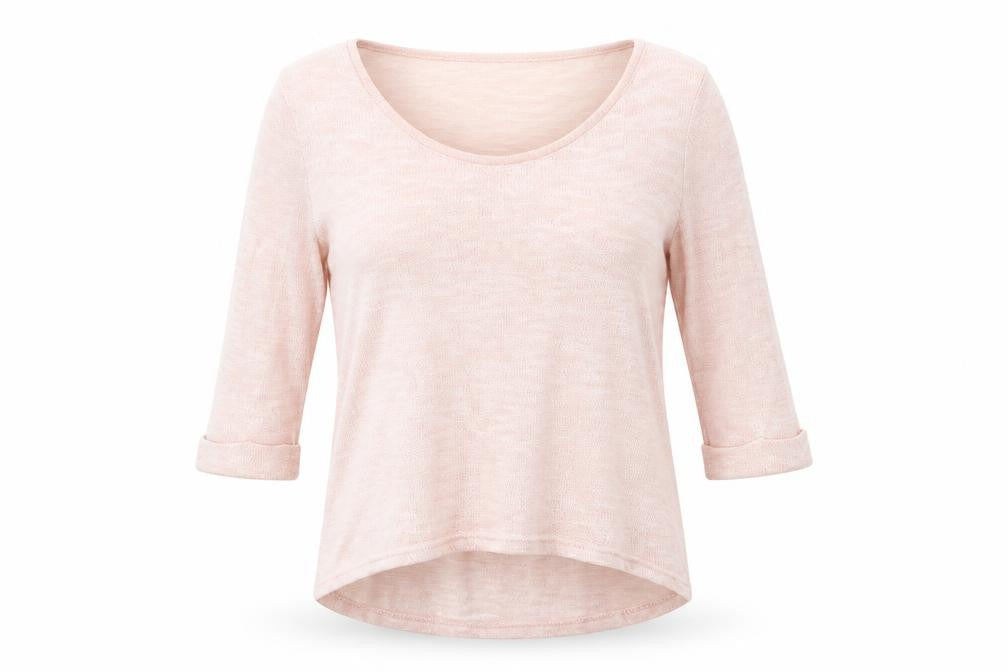 Newq Look Womens Pink Round Neck  Viscose Pullover Jumper Size 12