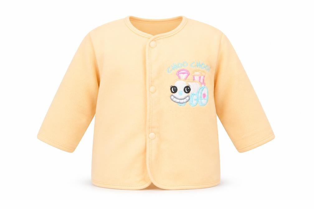 Pansy Baby Orange   Basic Jacket Jacket Size 0-3 Months   Snap
