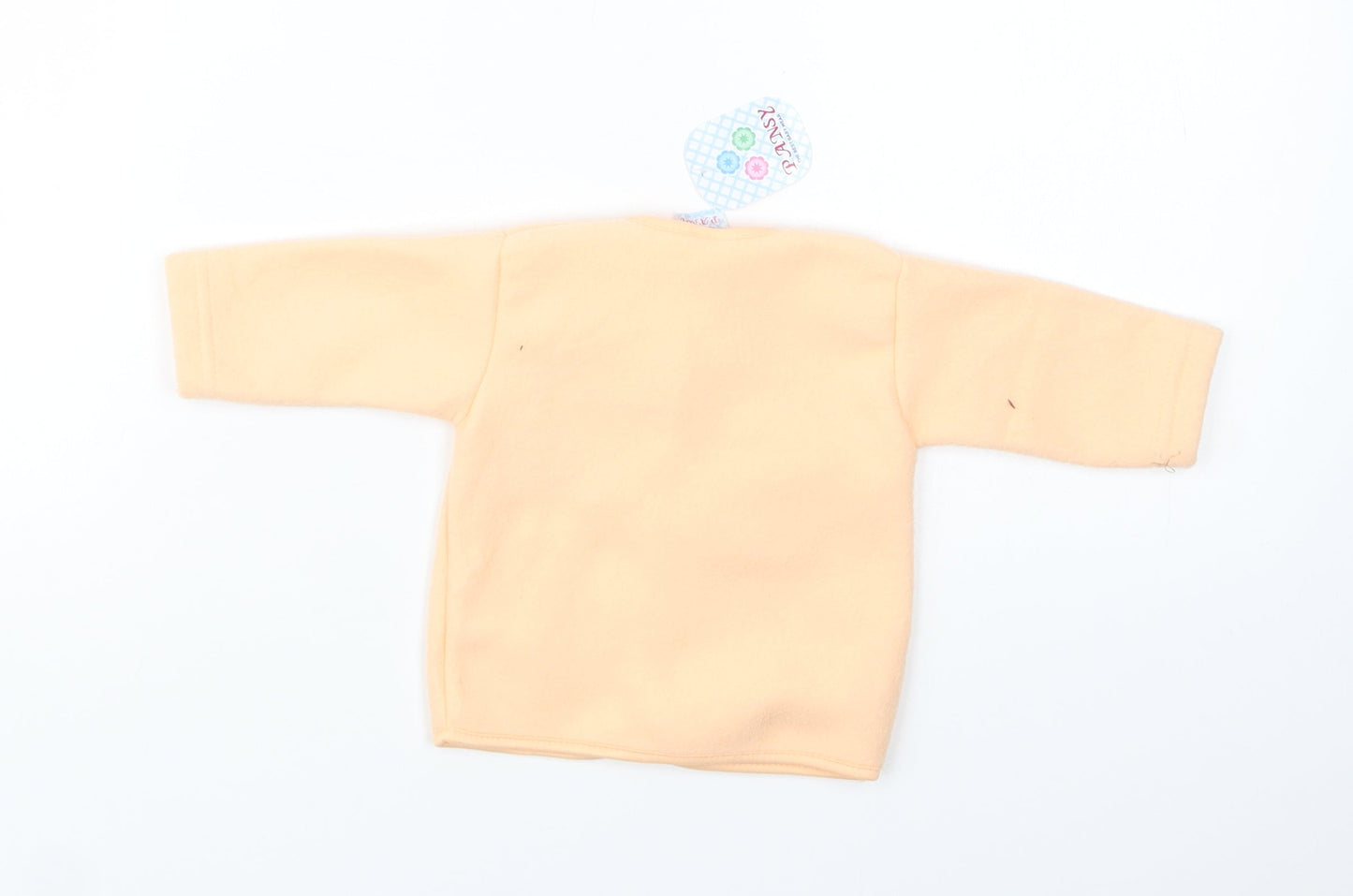 Pansy Baby Orange   Basic Jacket Jacket Size 0-3 Months   Snap