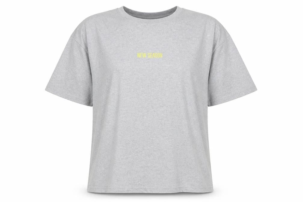 Missguided Womens Grey  Polyester Basic T-Shirt Size 8 Crew Neck - New Season