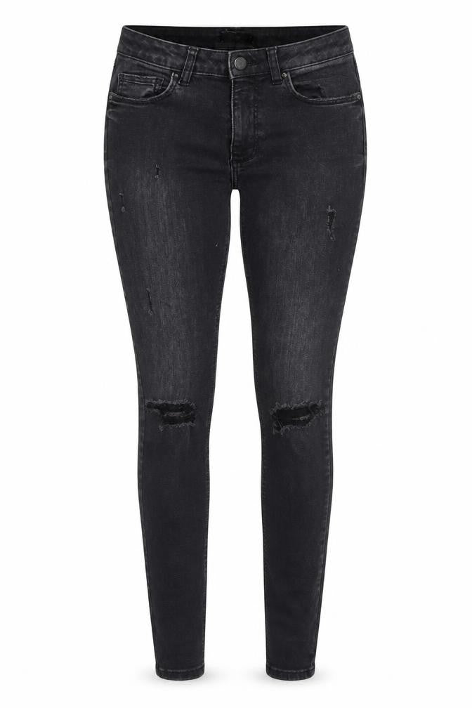 Denim Co Womens Black  Cotton Skinny Jeans Size 6 L27 in Regular Button