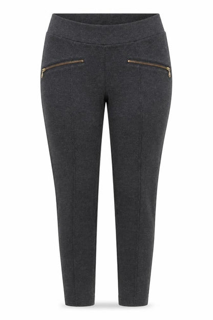 Papaya Womens Grey  Viscose Carrot Trousers Size 10 L24 in Regular