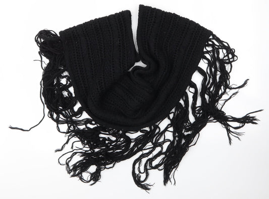 Preworn Unisex Black  Acrylic  Shawl/Wrap