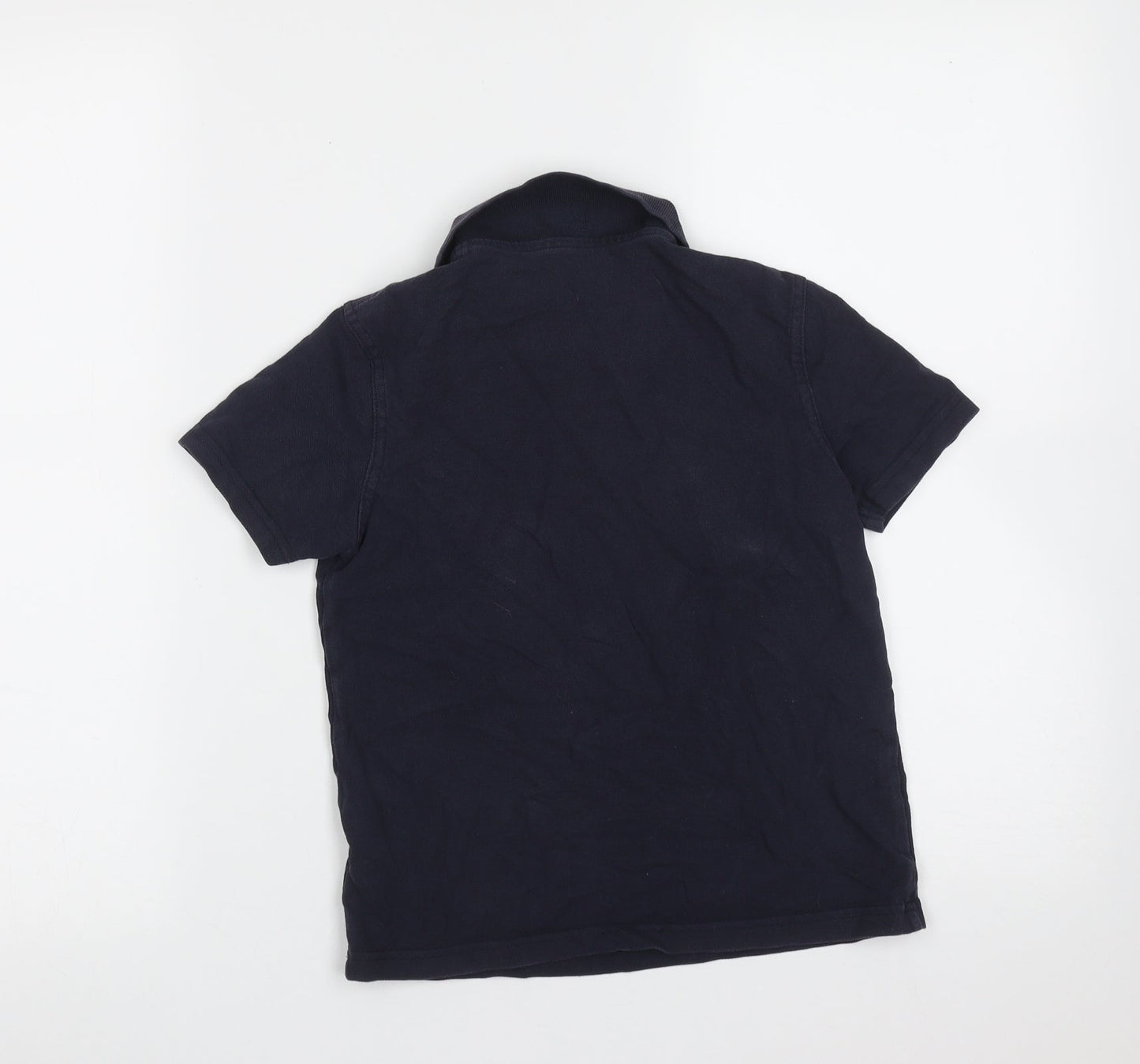George Boys Blue  Cotton Basic Polo Size 8-9 Years Collared