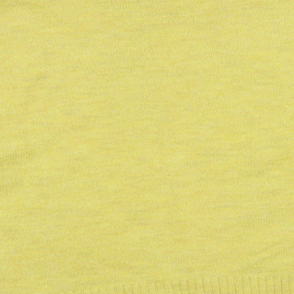 Next Womens Yellow Round Neck  Acrylic Pullover Jumper Size M   - heart pattern