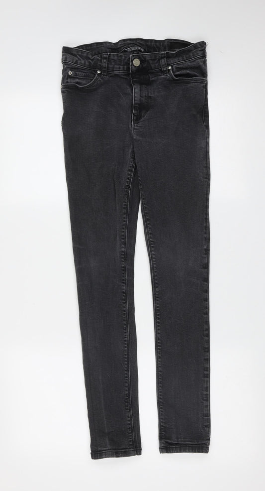ASOS Womens Grey  Cotton Skinny Jeans Size 29 in L29 in Extra-Slim