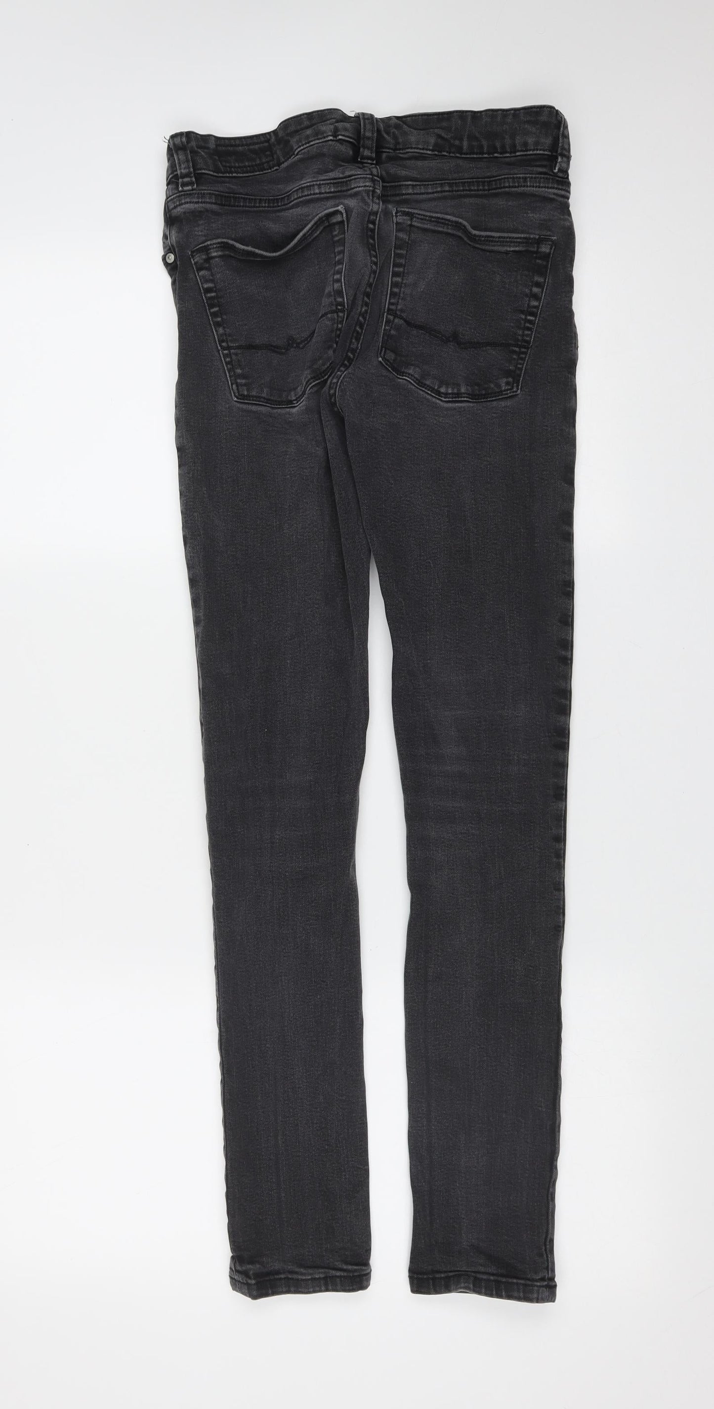 ASOS Womens Grey  Cotton Skinny Jeans Size 29 in L29 in Extra-Slim