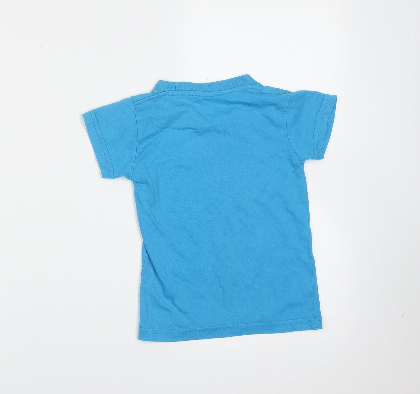 Preworn Boys Blue  Cotton Basic T-Shirt Size S Round Neck  - turtle