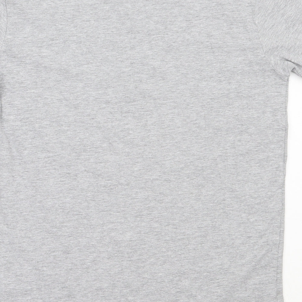 Primark Womens Grey  Cotton Basic T-Shirt Size XS Round Neck
