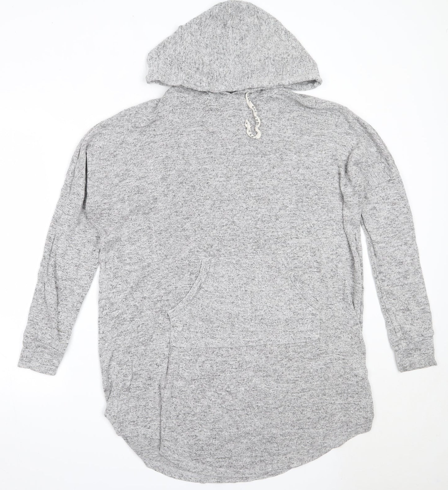 Primark Womens Grey  Viscose Pullover Hoodie Size L
