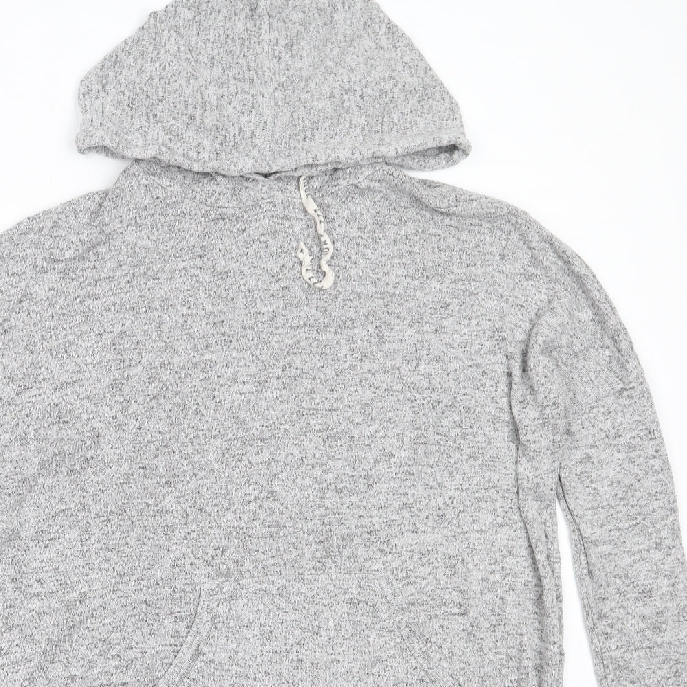 Primark Womens Grey  Viscose Pullover Hoodie Size L