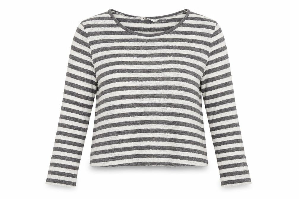 TU Womens Multicoloured Round Neck Striped Cotton Pullover Jumper Size 14