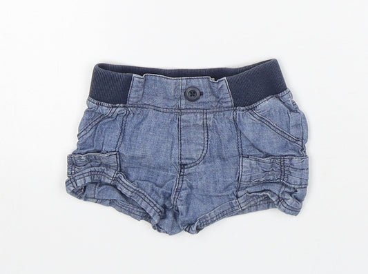 Old Navy Boys Blue  Cotton Capri Trousers Size 12-18 Months   - Shorts