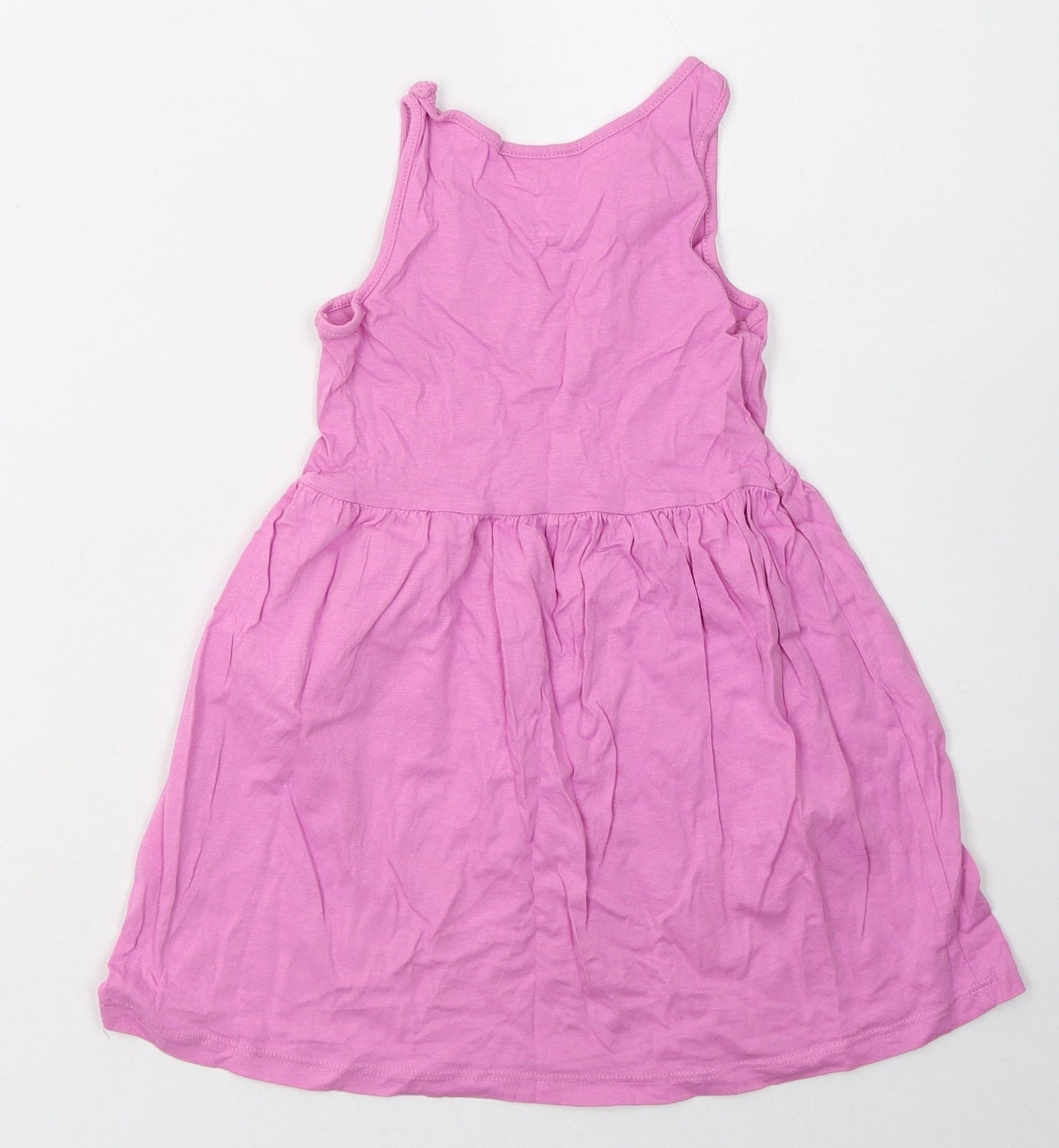 H&M Girls Purple  Cotton A-Line  Size 3-4 Years  Crew Neck Pullover