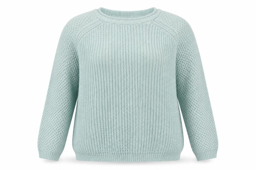 New Look Womens Blue  Acrylic Pullover Sweatshirt Size 12  Pullover