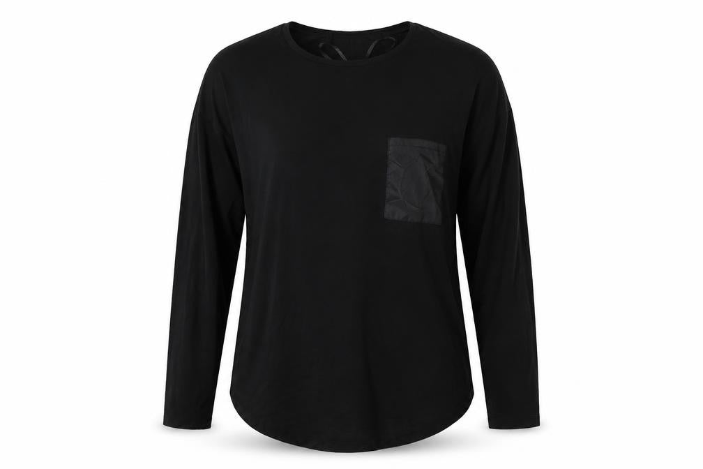 Select Womens Black  Viscose Pullover Sweatshirt Size S  Pullover