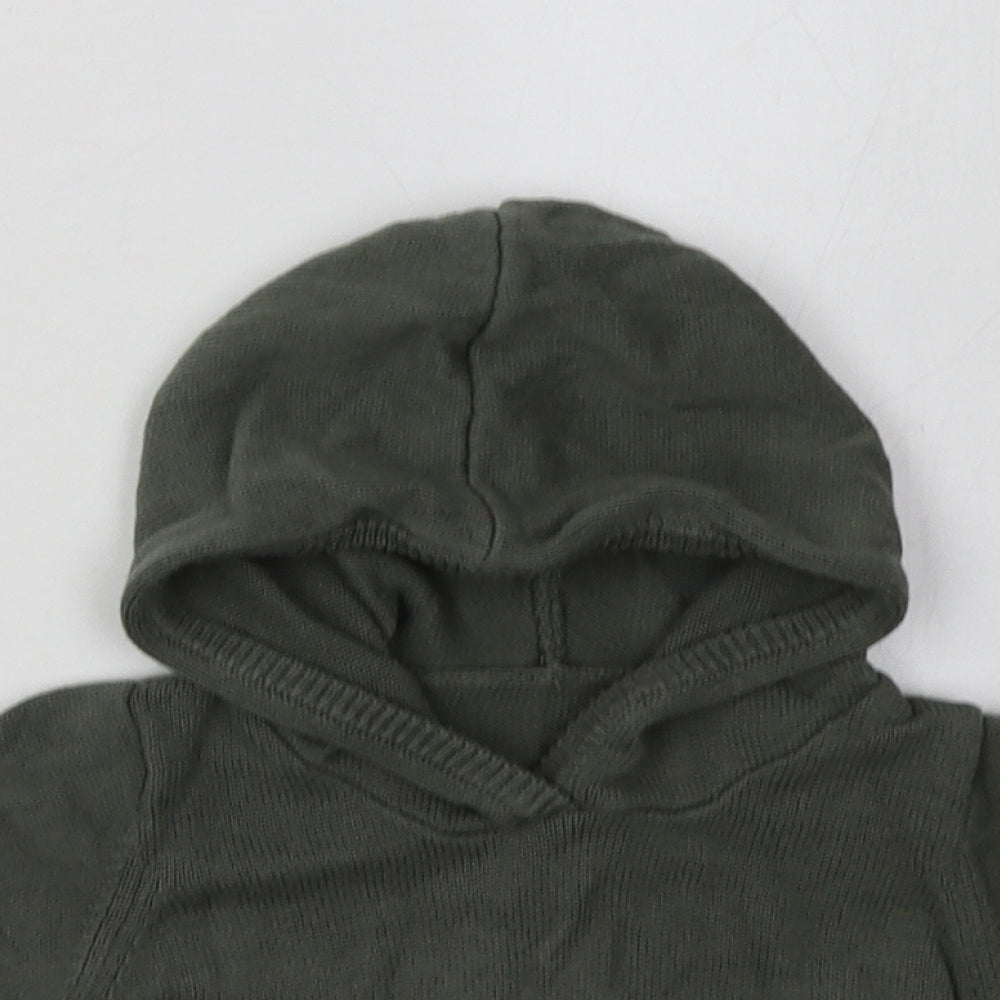 Matalan Boys Green  Cotton Basic Casual Size 3-6 Months Crew Neck Pullover