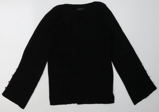 Matalan Womens Black  Viscose Pullover Sweatshirt Size 16  Pullover