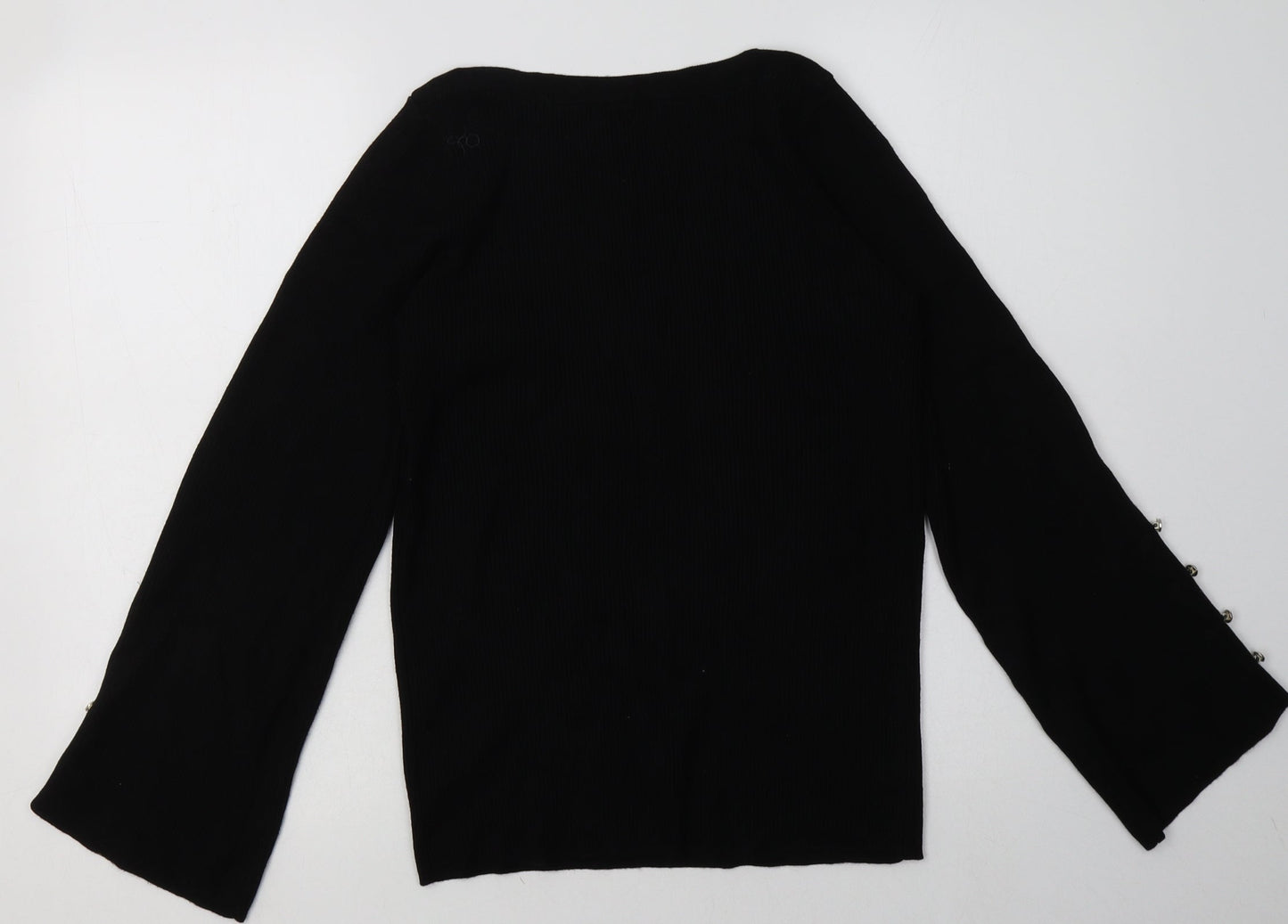 Matalan Womens Black  Viscose Pullover Sweatshirt Size 16  Pullover