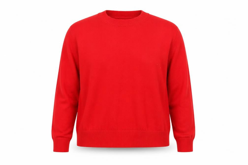 Oasis Womens Red Round Neck  Viscose Pullover Jumper Size M