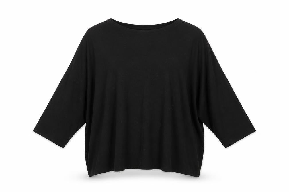 H&M Womens Black Crew Neck  Viscose Pullover Jumper Size XL
