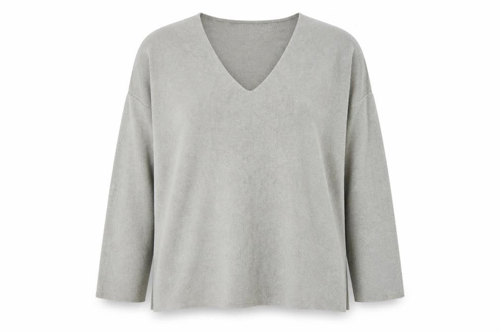 Only Womens Green V-Neck  Viscose Pullover Jumper Size S