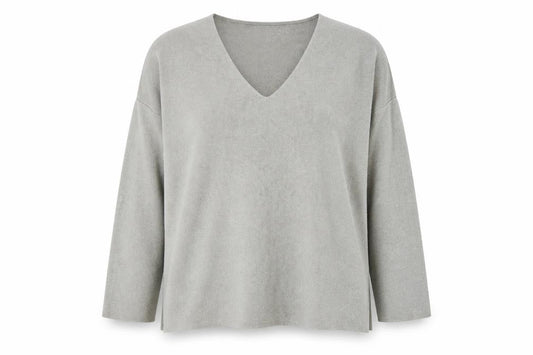 Only Womens Green V-Neck  Viscose Pullover Jumper Size S