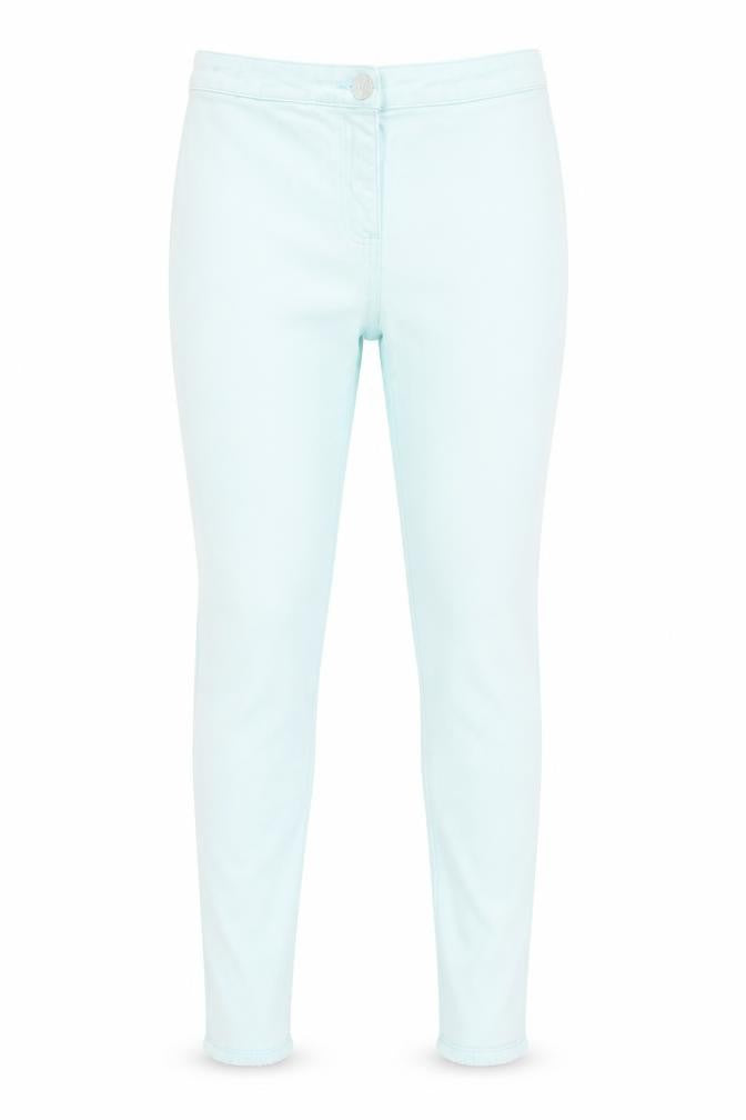 Candy Couture Girls Green  Cotton Skinny Jeans Size 13 Years  Regular Button