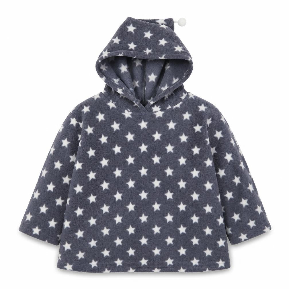 India Cymru Girls Grey Geometric Polyester Top Pyjama Top Size 5-6 Years  Pullover - Stars