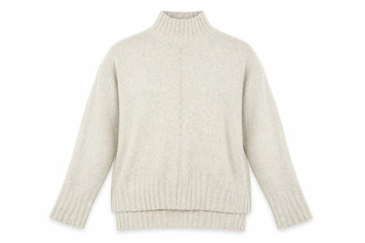 New Look Womens Beige High Neck  Acrylic Pullover Jumper Size M