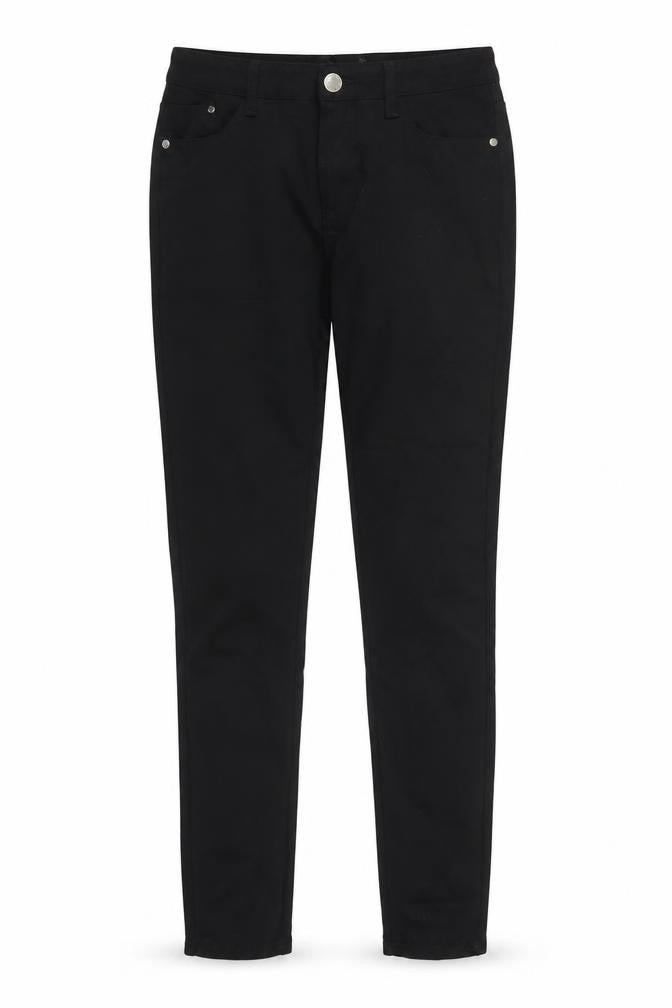 Preworn Womens Black  Cotton Jegging Trousers Size 28 in L27 in Regular