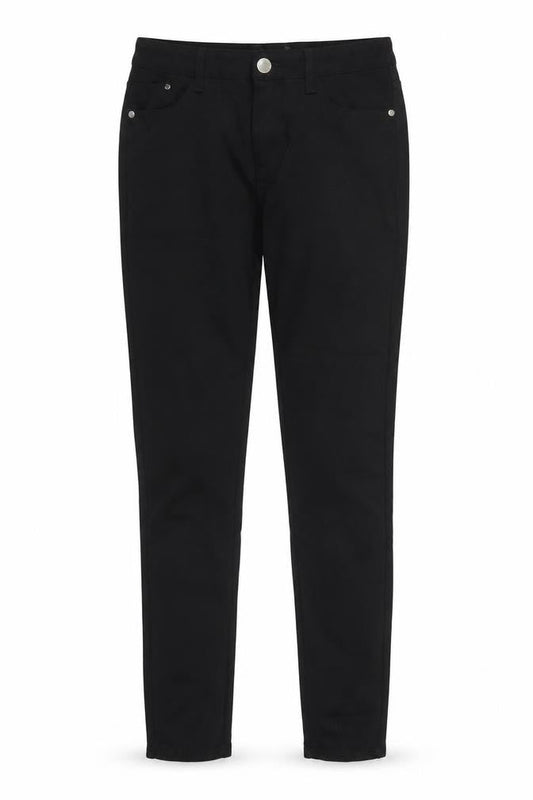 Preworn Womens Black  Cotton Jegging Trousers Size 28 in L27 in Regular