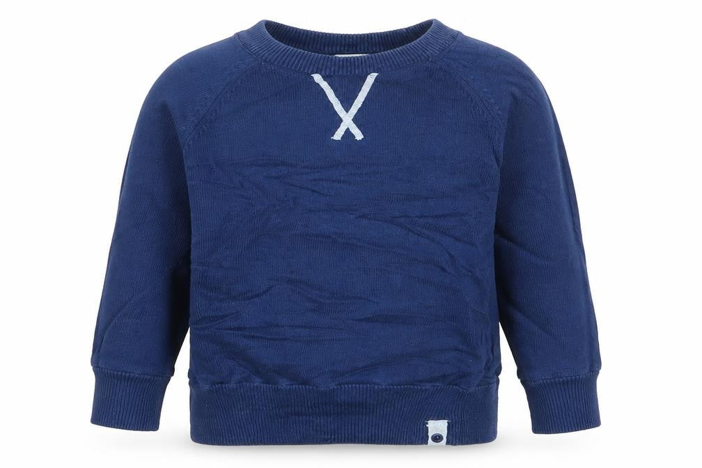 Vertbaudet Boys Blue Round Neck  Cotton Pullover Jumper Size 4 Years  Pullover - Union Jack