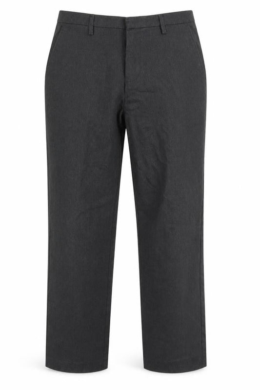 Winterbottom's Mens Grey  Polyester Dress Pants Trousers Size 34 in L28 in Regular Hook & Eye