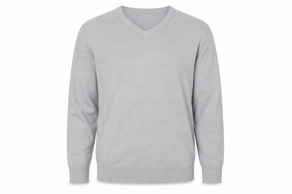 George Mens Grey  Acrylic Pullover Sweatshirt Size M