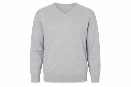 George Mens Grey  Acrylic Pullover Sweatshirt Size M