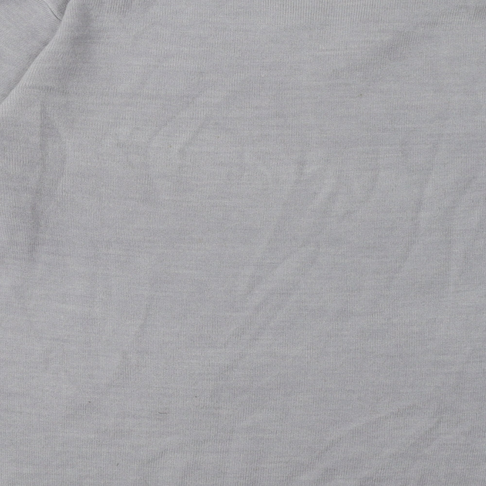George Mens Grey  Acrylic Pullover Sweatshirt Size M