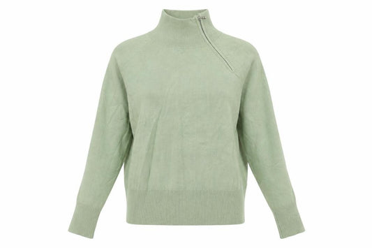 Marks and Spencer Womens Green  Viscose Pullover Sweatshirt Size 14  Zip