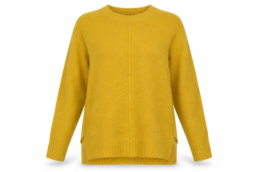 Marks & Spencer Womens Yellow  Acrylic Pullover Sweatshirt Size S  Pullover