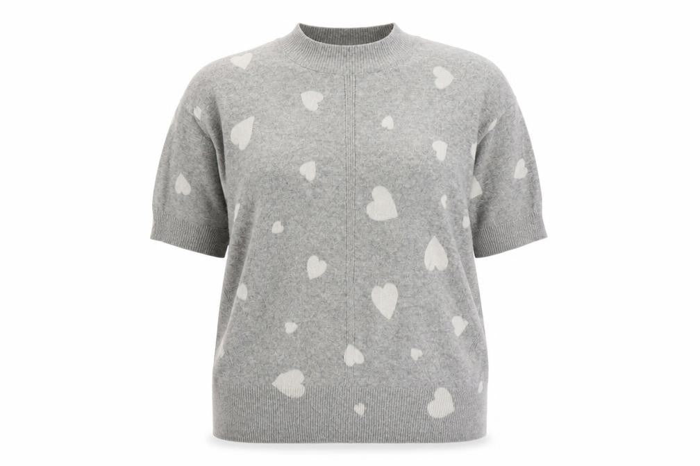 Marks & Spencer Womens Grey Geometric Cotton Pullover Sweatshirt Size M  Pullover