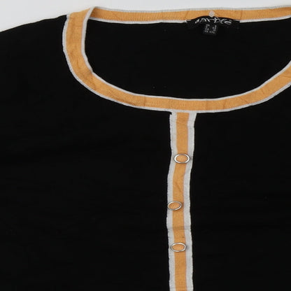 marble  Womens Orange  Viscose Pullover Sweatshirt Size 20  Pullover