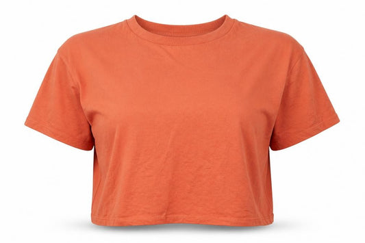 Peacocks Womens Pink  Cotton Cropped T-Shirt Size 18 Crew Neck