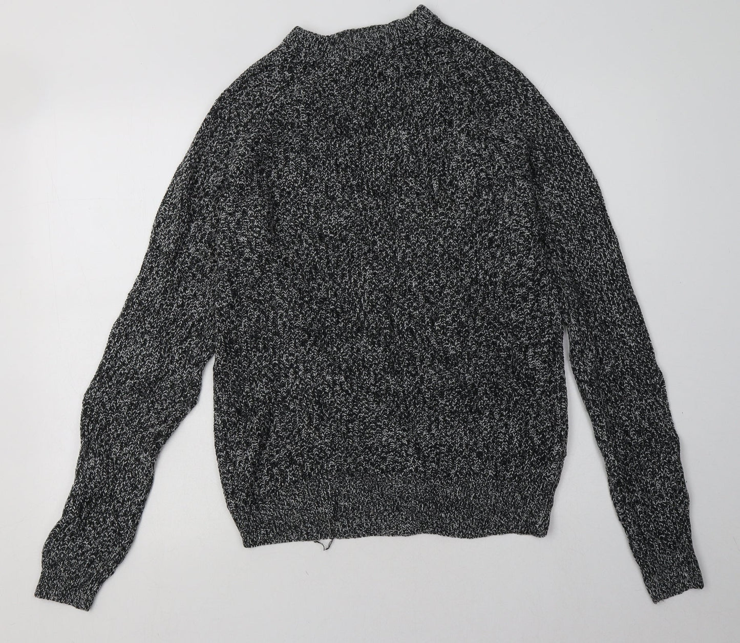Cedar Wood State Mens Grey  Acrylic Pullover Sweatshirt Size M