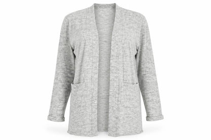 Forever New Womens Grey Collared  Acrylic Cardigan Jumper Size S