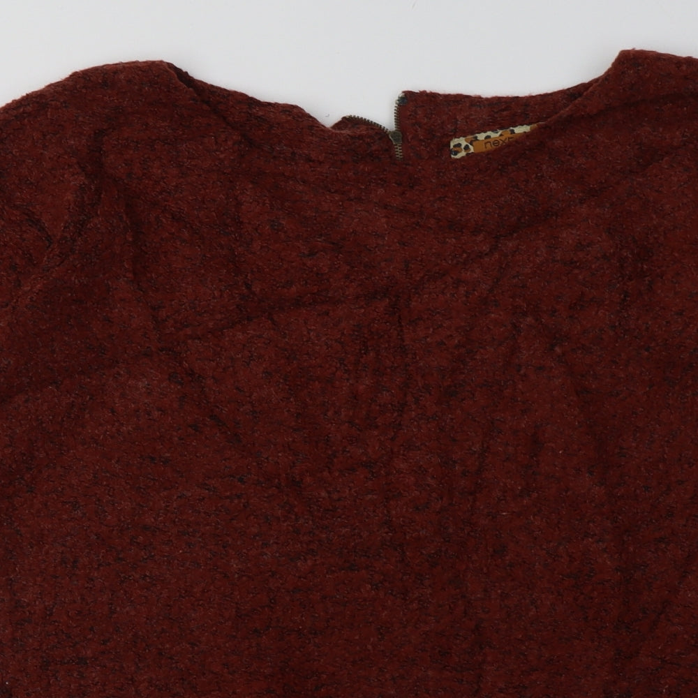 NEXT Womens Orange  Polyester Pullover Sweatshirt Size 12  Zip