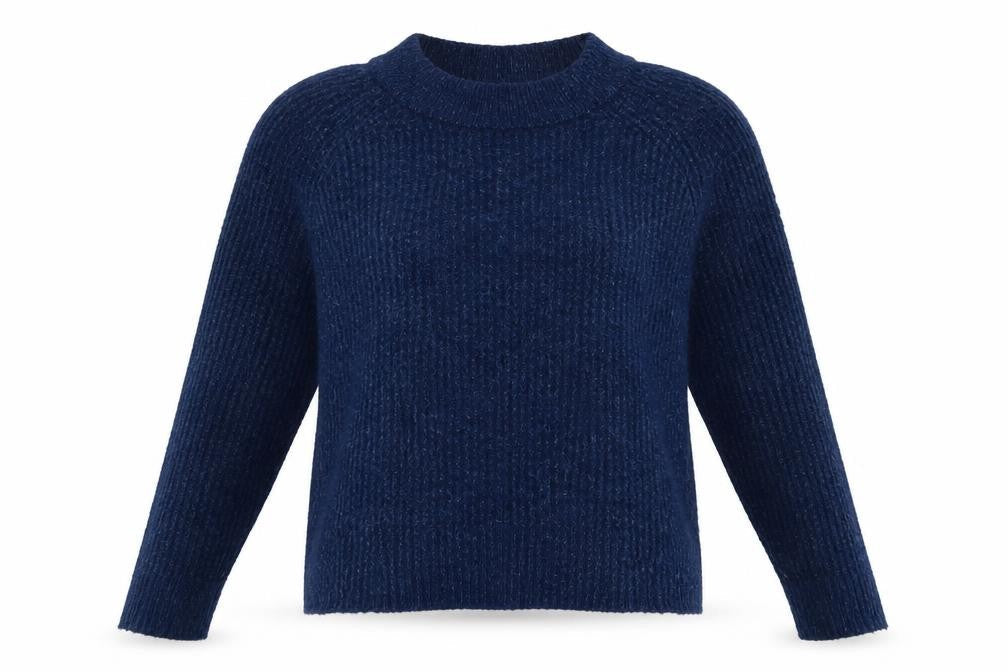 H&M Womens Blue  Acrylic Pullover Sweatshirt Size S  Pullover