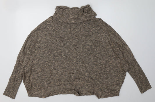 New Look Womens Brown  Polyester Pullover Sweatshirt Size 8  Pullover